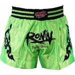 Ronin Kickboks Broek Tattoo - fluor groen/zwart