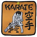 Karate Embleem - zwart/oranje