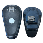 Muay Curved Coaching Mitt Lang met Hand per paar - zwart/grijs