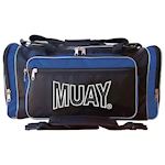 Muay Sporttas met logo zwart/staal blauw