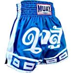 Muay Thai Short Fighters Heart - blauw/wit