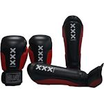 Muay Premium Kickboks Set A'dam - zwart/rood