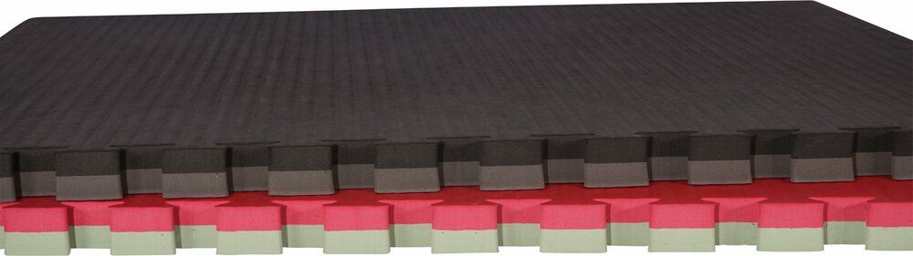 Grijpen Gezamenlijke selectie woestenij Ronin Judo puzzelmat 100x100x4cm zwart-grijs | Aiki-Budo