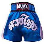 Muay Short Muay Thai blauw/wit
