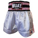 Muay Thai Short - wit/roze